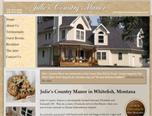Tablet Screenshot of juliescountrymanor.com